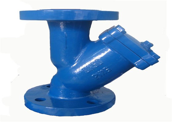 Flange Ends Y Strainer Valve 100mm Size Compact Structure
