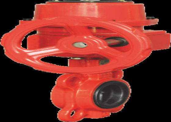Worm Gear Fire Protection Valves Wafer Butterfly For Fire Fighting 1.6mpa