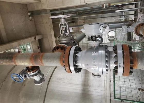 PTFE Seal Flange End Floating Ball Valve Carbon Steel API Standard