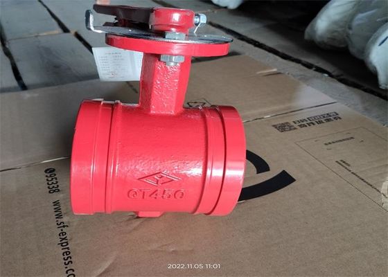 Medium Water Size 150mm Butterfly Valve Clamp Connection Fire Protection