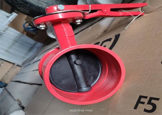 Medium Water Size 150mm Butterfly Valve Clamp Connection Fire Protection