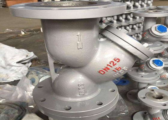 1.6/2.5 Mpa Rustproof Carbon Steel Y Strainer , Flange Ends Y Strainer SS 304